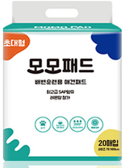 모모 강아지 배변패드 레몬향, 20개입, 1개