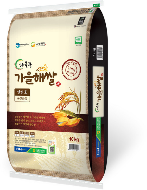 음성군농협 2025년산 햅쌀 다올찬 가을해쌀 알찬미, 10kg, 1개, 상등급