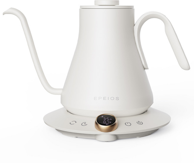 에페이오스 허밍버드 전기 핸드 드립포트 화이트, EPCP001 화이트