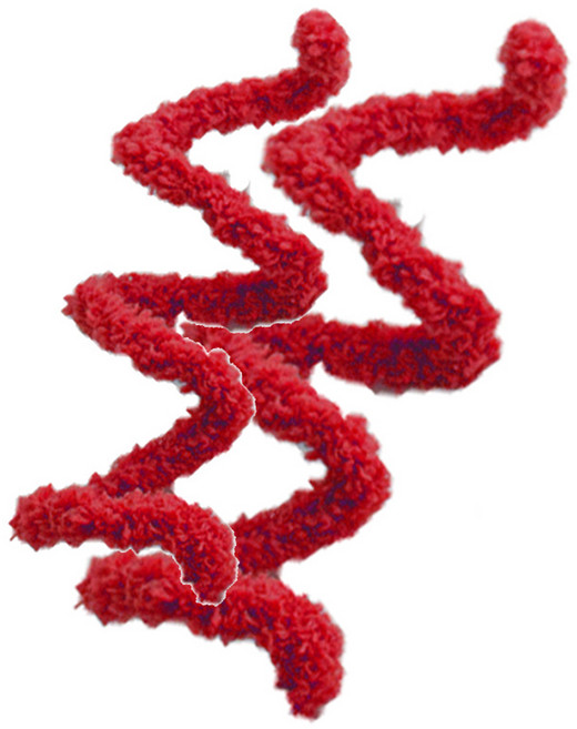 yarna 뽀글이 모루실 15mm, 8 레드, 2개