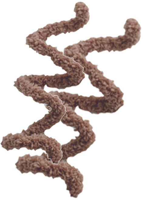 yarna 뽀글이 모루실 15mm, 17 초코브라운, 2개