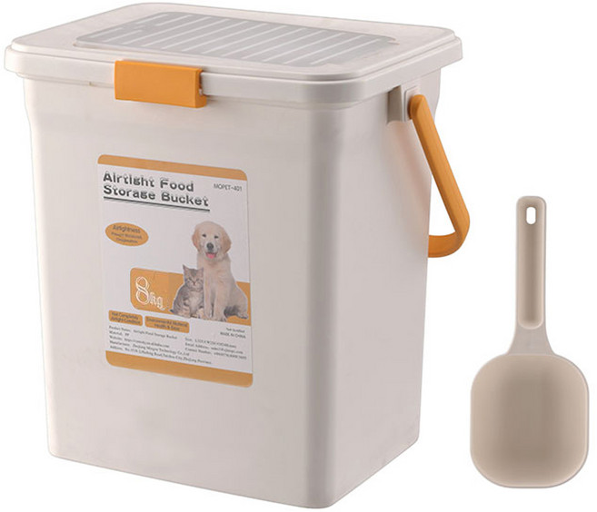 네이처펫 시그니처 반려동물 펫 사료통, 화이트, 23L, 1개