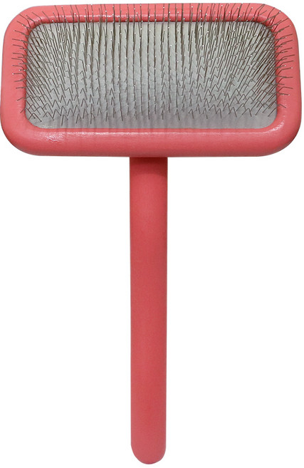 리케이 강아지 아이리스 슬리커 브러쉬 L, 핑크우드, 1개