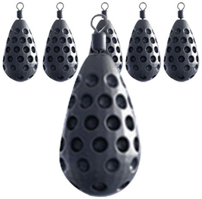 몽크로스 딤플 봉돌 물방울 블랙, 2개입, 3세트