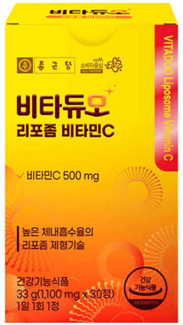 비타듀오 리포좀 비타민C 500mg, 30정, 1개