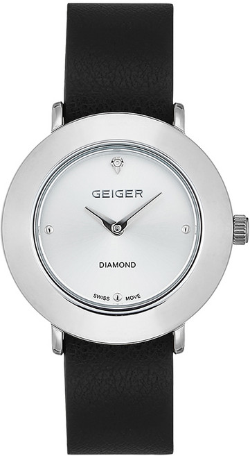 가이거 여성용 다이아 가죽시계 GE8041