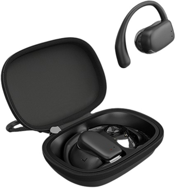 엠지텍 이어프리오픈 오픈형 블루투스 이어폰 BLACK 10시간 방수가능