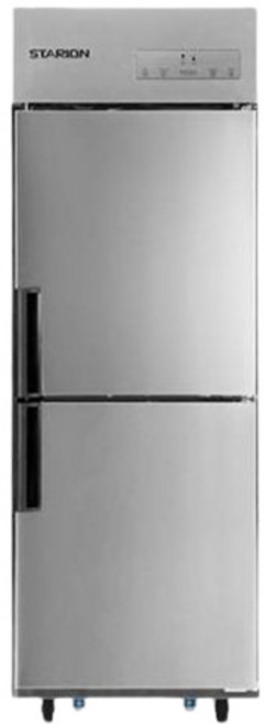 스타리온 업소용 냉장고 484L 유광 메탈 25박스 1/2 냉동 방문설치, SR-E25B1F