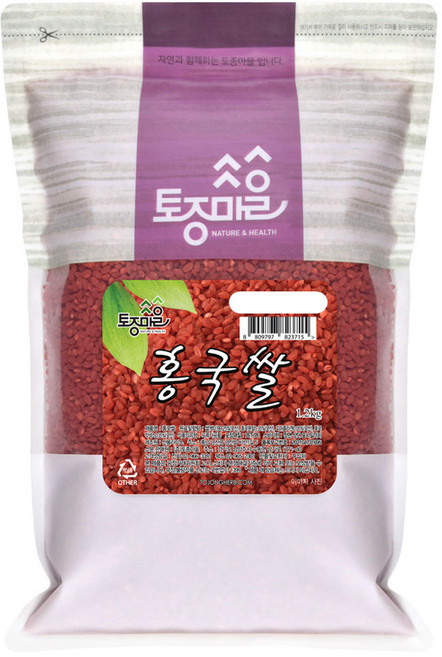 토종마을 홍국쌀, 1.2kg, 1개
