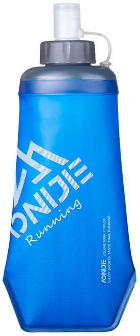 AONIJIE 奧尼捷 軟式水壺 SD27, 深藍色, 1個, 500ml