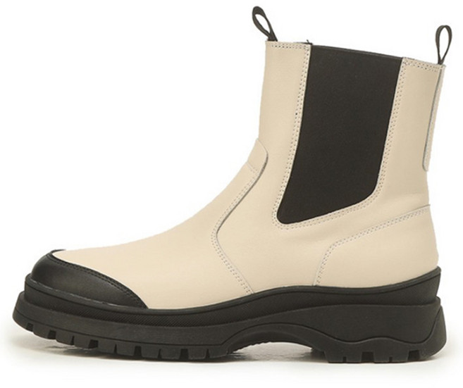 JillByJillstuart Tesei 切割線條牛皮雀爾西靴 6cm FPSO2F955