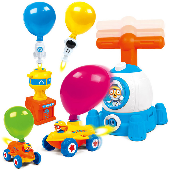 I Zone Pororo氣球太空中心運作玩具組, 混色, 1組