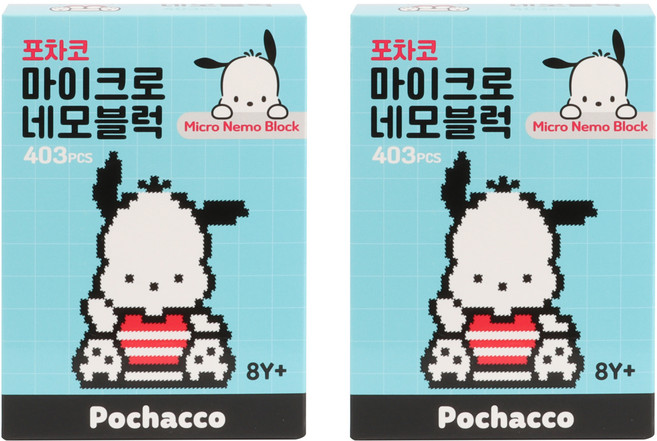 포차코 마이크로 네모블럭, 혼합색상, 2개