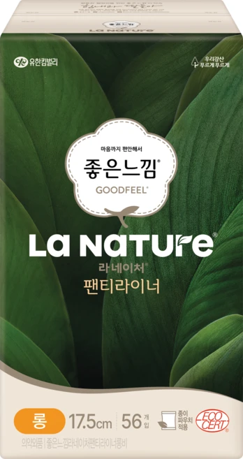 라네이처 팬티라이너, 롱, 56개입, 1개 - 쿠팡