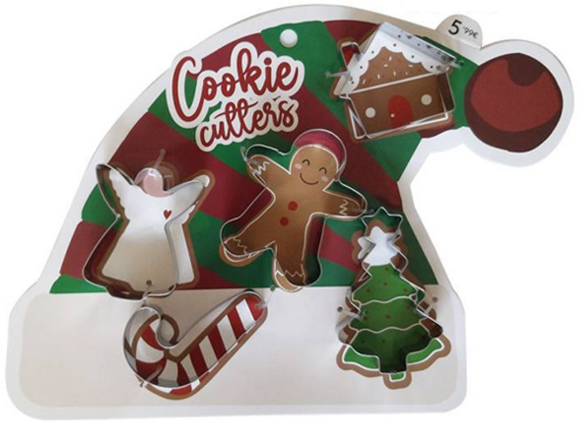 큐트미 스텐 크리스마스 쿠키커터 5종 세트 2탄 MP210, 1세트