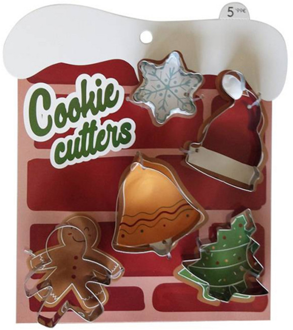큐트미 스텐 크리스마스 쿠키커터 5종 세트 1탄 MP209, 1세트
