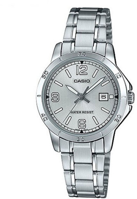 CASIO 卡西歐 女用金屬手錶 LTP-V004D-7B2U