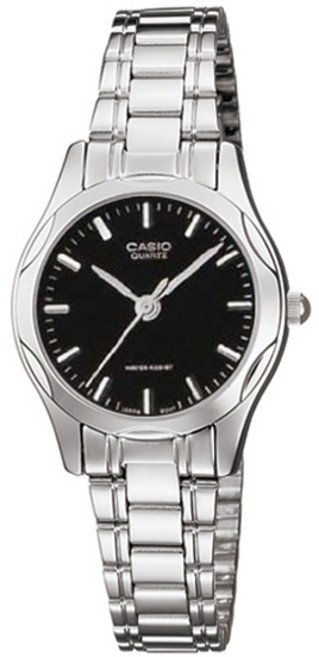 CASIO 卡西歐 女用金屬錶帶手錶 LTP-1275D-1A