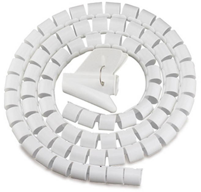 마켓플랜 롤 케이블 정리커버, 1세트, 화이트