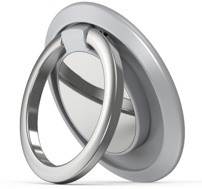 다연경 원형 고리 그립 스마트 톡 링 핸드폰 거치대 JJ514, 실버, 1개