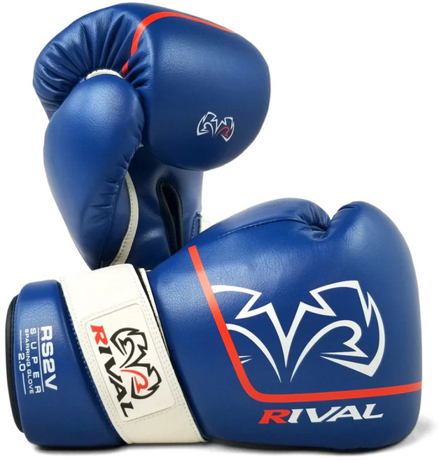 RIVAL RS2V 2.0超級拳擊手套雙手組, 1組, 藍色