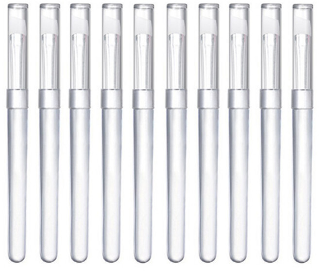 퍼니네일 실리콘 브러쉬 사선형 10p KN-B305, 1개, 클리어(N-B3052)