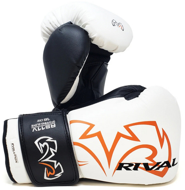 라이벌 에볼루션 RS11V 복싱글러브, 화이트, 1세트