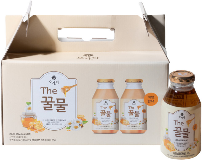오가다 The 꿀물 음료, 8개, 280ml