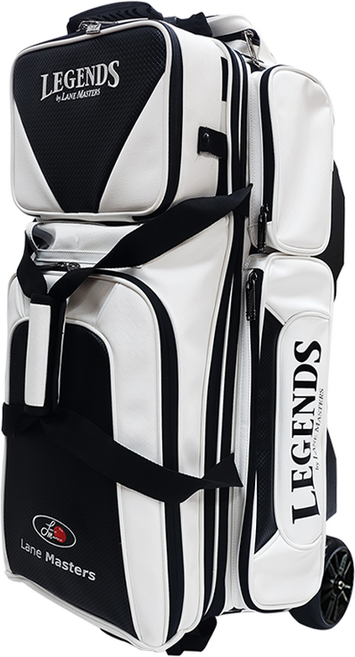 레인마스터 프리미엄 사피아노 3볼 롤러 가방, 화이트+ 블랙, 1개