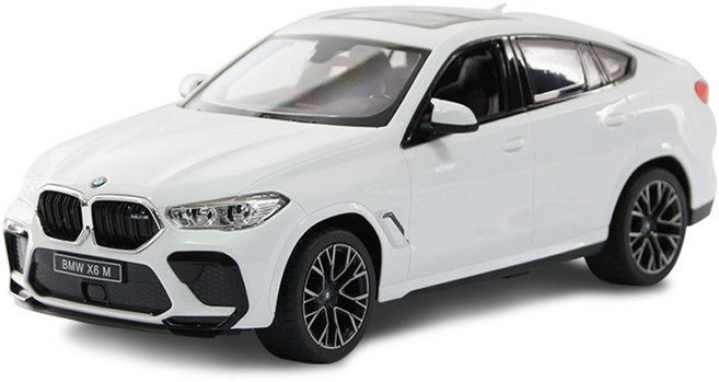 大虎玩具 BMW X6 M AA型 1:14 比例遙控車, 1個, 白色