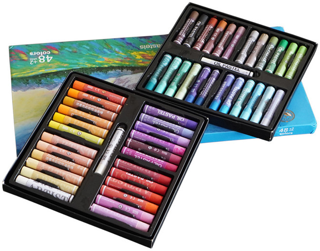 코히모 갤러리 드로잉 꾸덕 오일 파스텔 세트 3W150, 48색, 1세트