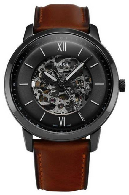 FOSSIL 男士用 Neutra 皮革手錶 43.7mm