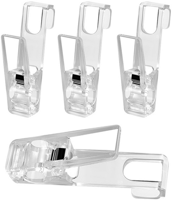 아이메이트 양방향 집게걸이, 투명, 4개