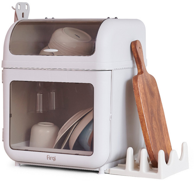 퍼기 2단 이유식기 보관함, 단품, 그레이