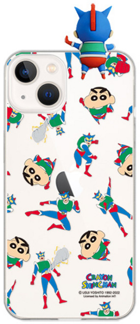 짱구는못말려 짱구와영웅들 피규어 투명젤리 휴대폰 케이스