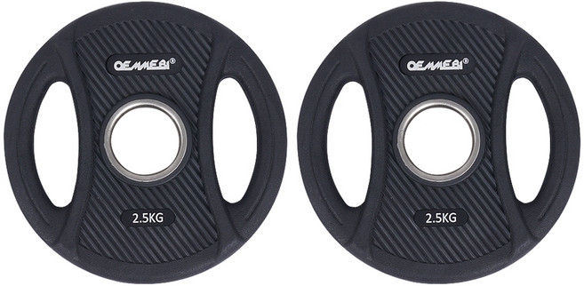 오메비 PEV 울버린 원판, 2.5kg, 2개, 블랙