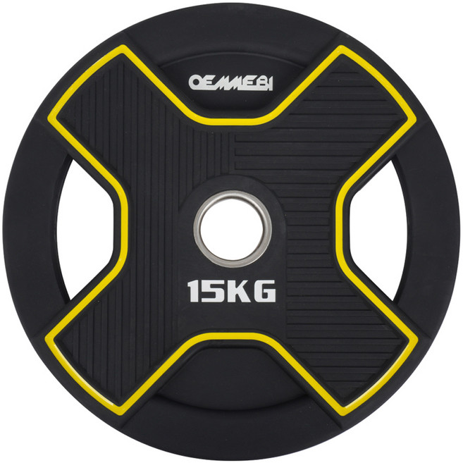 Oemmebi TPU Majesty 槓鈴槓片, 15kg, 1個, 黑色