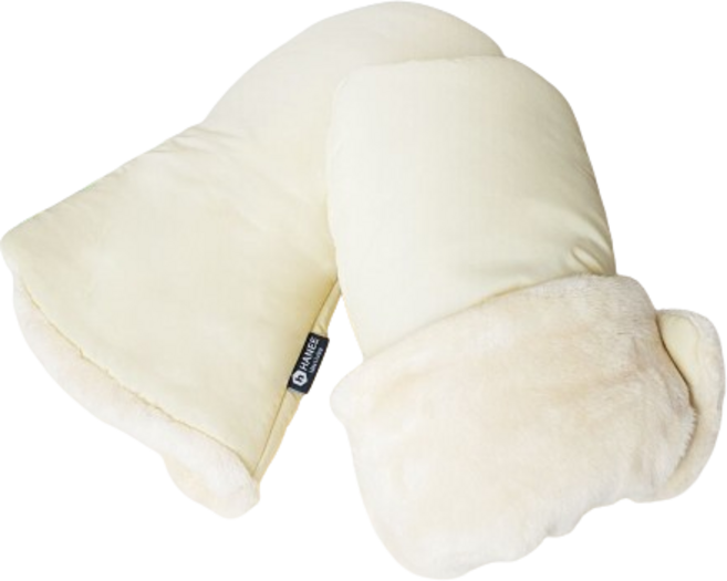 하늬통상 벨보아 양손 유모차 핸드머프, 아이보리, 1세트