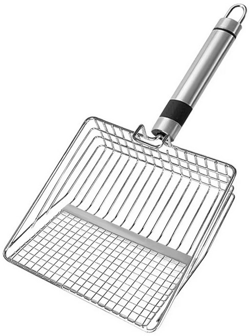 랜보어 고양이 와이드 스틸 모래삽, 타입B, 1개