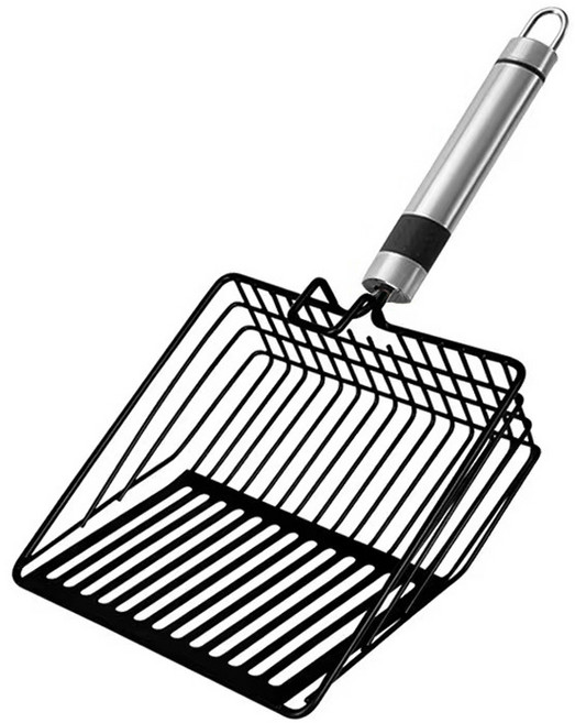 랜보어 고양이 와이드 스틸 모래삽, 타입A, 1개