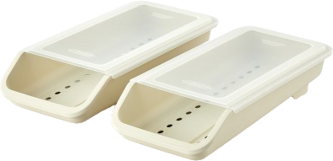 모던하우스 국산 슬라이딩 계란 트레이, 화이트, 2개