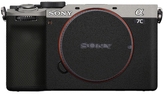 코엠스킨 소니 A7C2 II A7CR 카메라 스킨 보호 필름, 티타늄 상단 리치그레인 하단, 1개