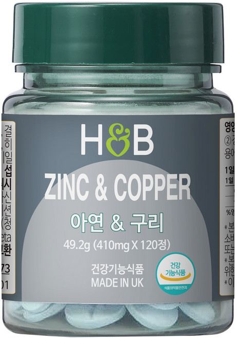 홀랜드앤바렛 아연 & 구리 49.2g, 1개, 120정