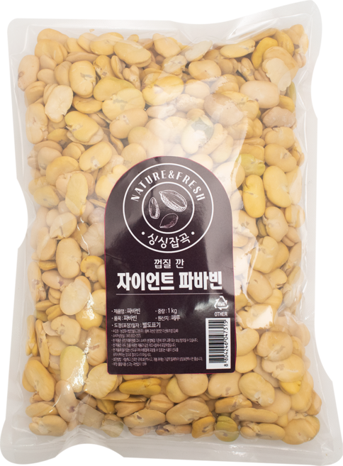 싱싱잡곡 껍질 깐 자이언트 파바빈, 1kg, 1개