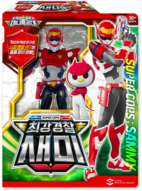 미니특공대 최강경찰 새미 액션 피규어, 1개