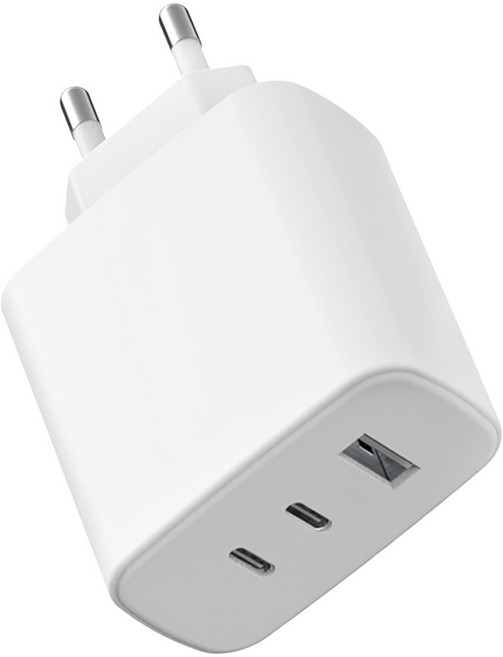 KM DESIGN 65W PD/PPS/QC 3埠超高速充電器, 1個, 白色
