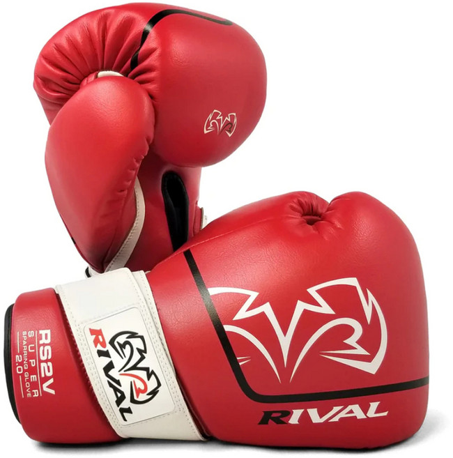 RIVAL 超級拳擊手套 雙手組 RS2V 2.0, 1套, 紅色