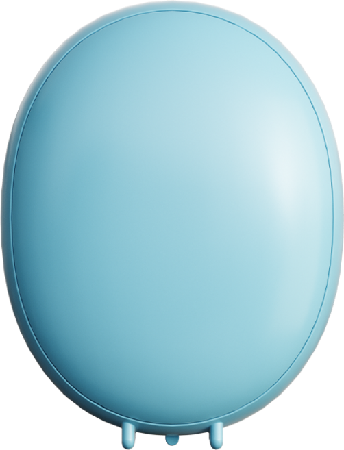 액센 파스텔 3단 발열 양면 충전식 손난로, HW310, BLUE