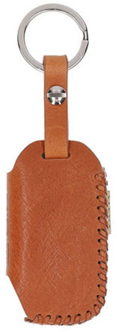 오시에나 자동차 스마트 가죽 차키케이스 뉴럭셔리, 기아 E(4버튼), 카멜