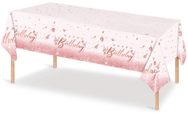 마켓피오 홈 파티 하트 생일파티 일회용 식탁보 타입2, 3개, 1세트